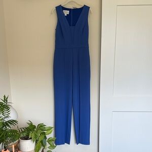 Donna Karan Vibrant Blue Sleeveless Jumpsuit